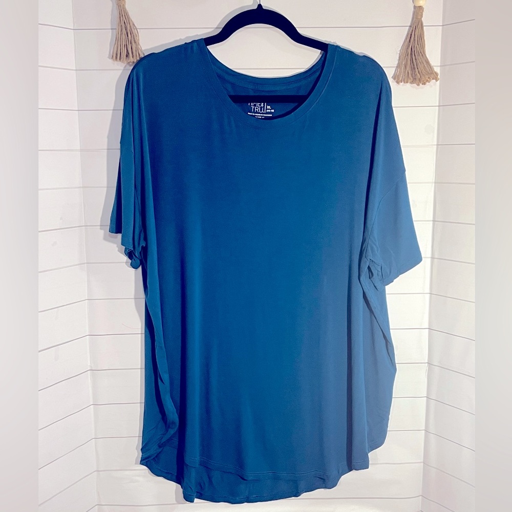 Time and Tru XL Teal T-Shirt